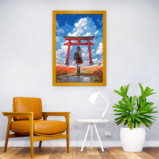 Girl Japanese Asian Style Poster | Wall Art for Home & Office | High-Quality Print - High-Quality Visual Display