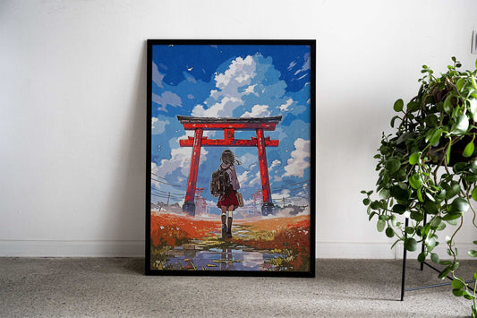 Girl Japanese Asian Style Poster | Wall Art for Home & Office | High-Quality Print - High-Quality Visual Display