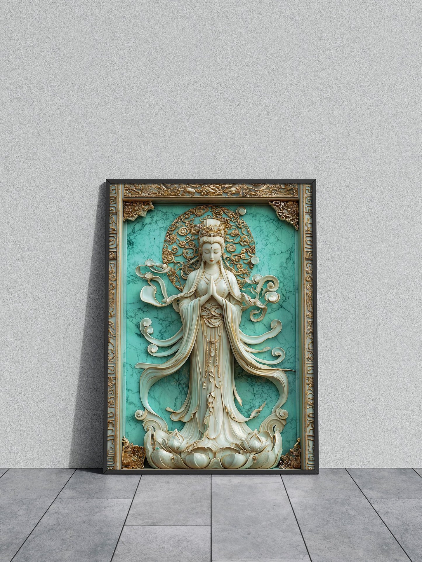 Goddess of Mercy Asian Style Poster | Wall Art for Home & Office | High-Quality Print