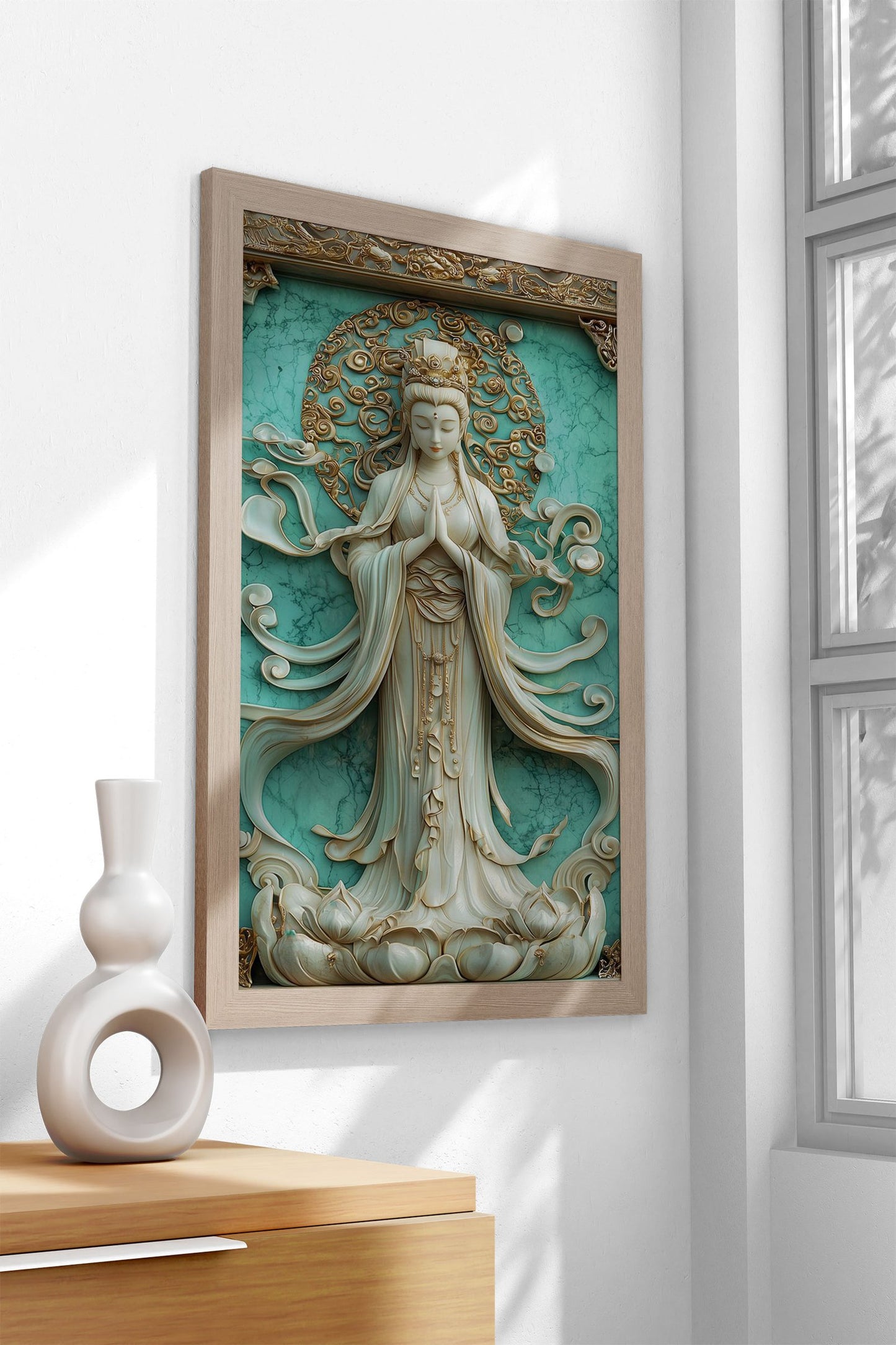 Goddess of Mercy Asian Style Poster | Wall Art for Home & Office | High-Quality Print