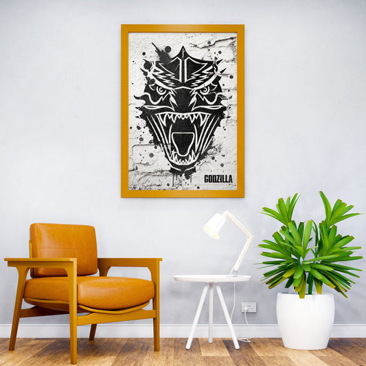 Godzilla Urban Portrait Asian Style Poster | Wall Art for Home & Office | High-Quality Print - High-Quality Visual Display