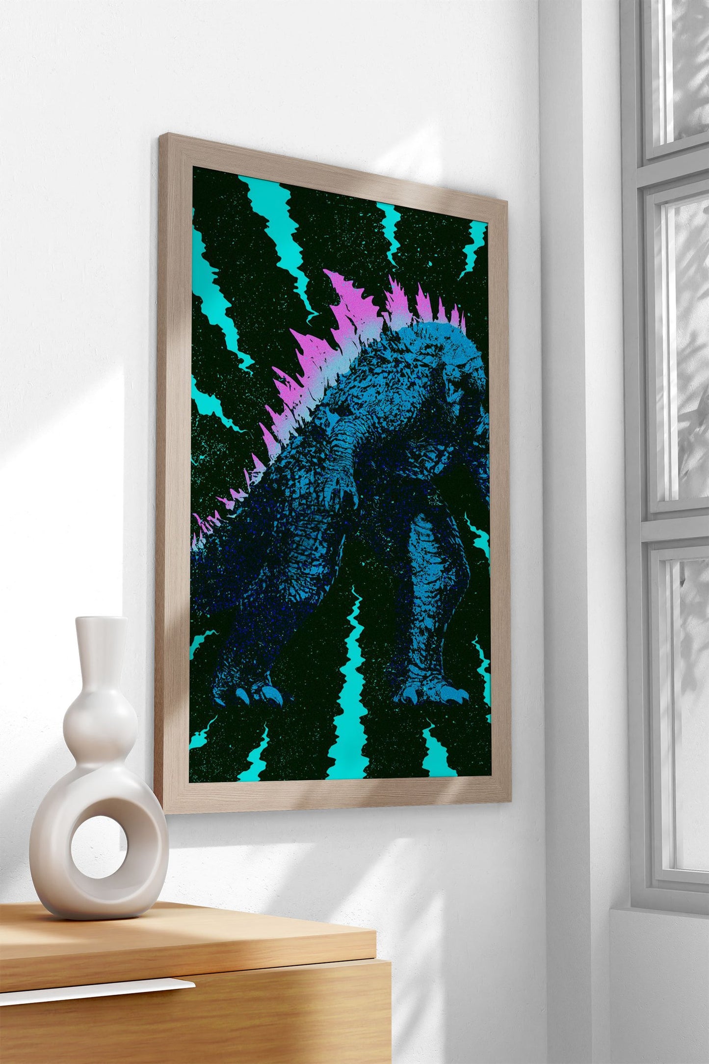 Godzilla Asian Style Poster | Wall Art for Home & Office | High-Quality Print
