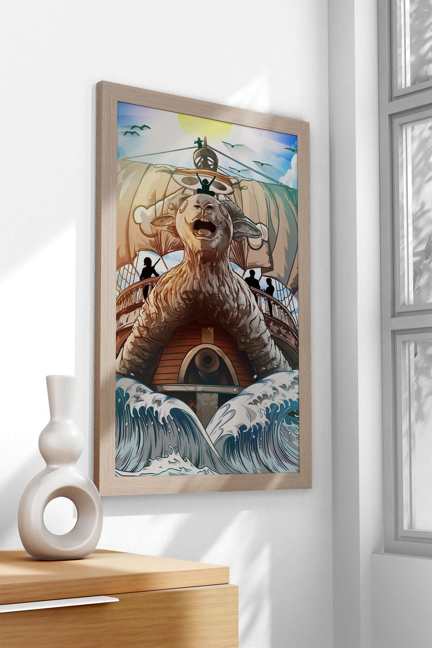 Going Merry Ship Asian Style Poster | Wall Art for Home & Office | High-Quality Print