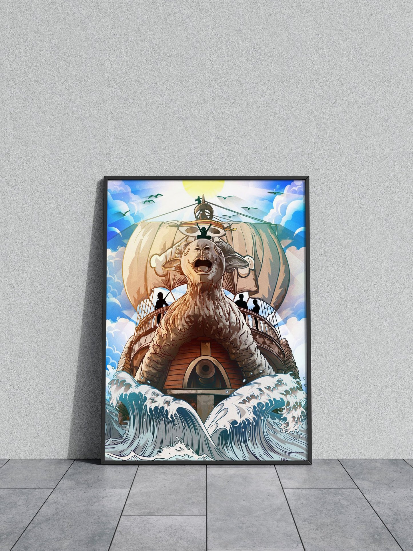 Going Merry Ship Asian Style Poster | Wall Art for Home & Office | High-Quality Print