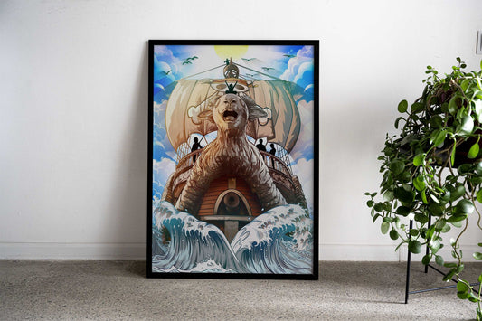 Going Merry Ship Asian Style Poster | Wall Art for Home & Office | High-Quality Print - High-Quality Visual Display