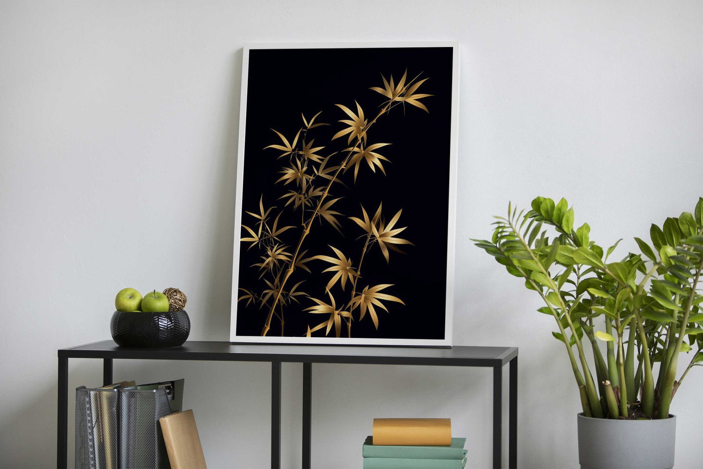 Gold Leaf Asian Style Poster | Wall Art for Home & Office | High-Quality Print - High-Quality Visual Display