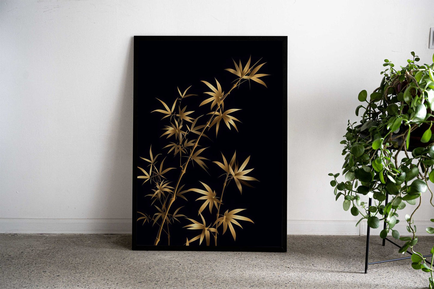 Gold Leaf Asian Style Poster | Wall Art for Home & Office | High-Quality Print - High-Quality Visual Display