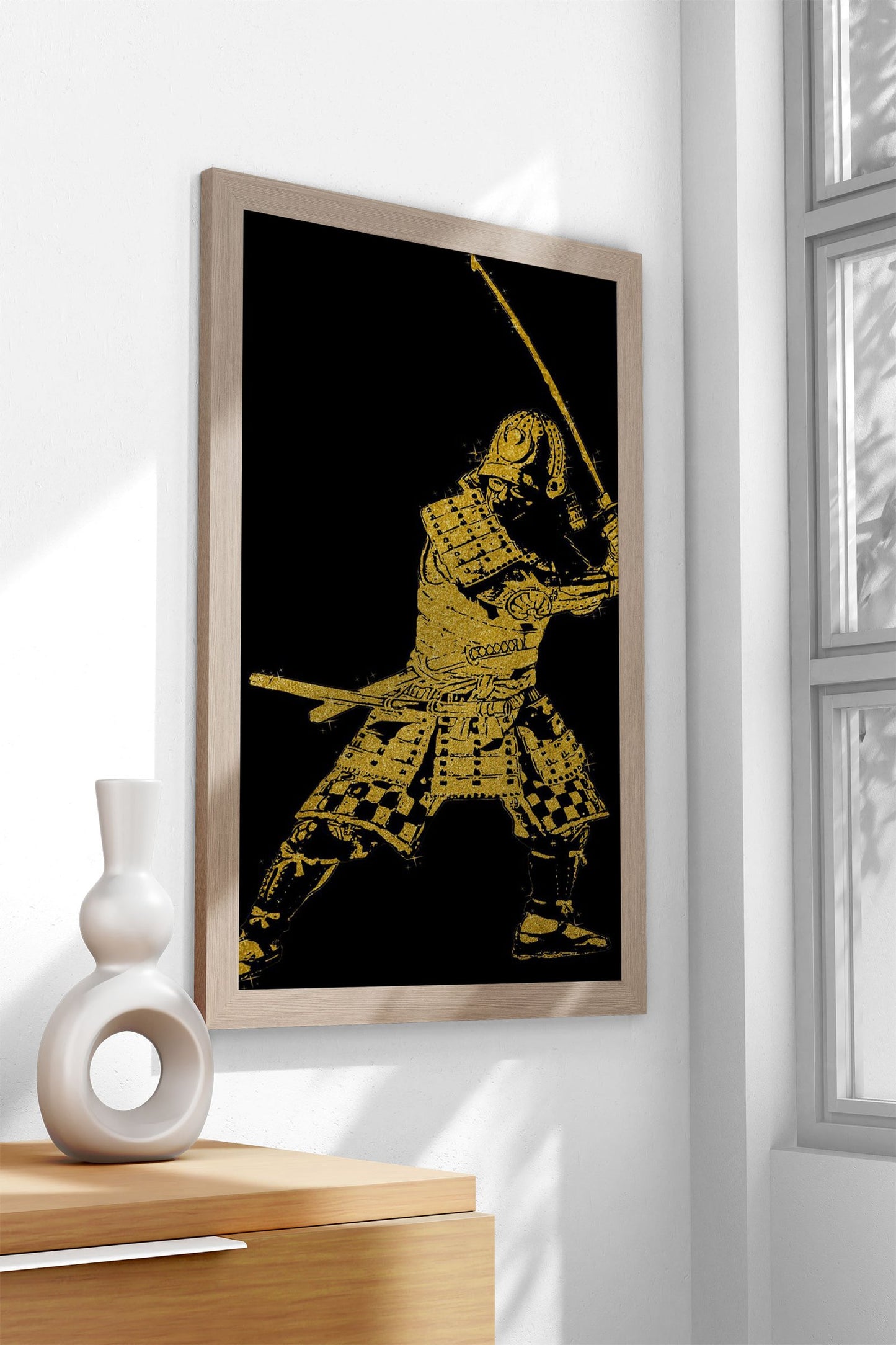 Gold Samurai Asian Style Poster | Wall Art for Home & Office | High-Quality Print - High-Quality Visual Display