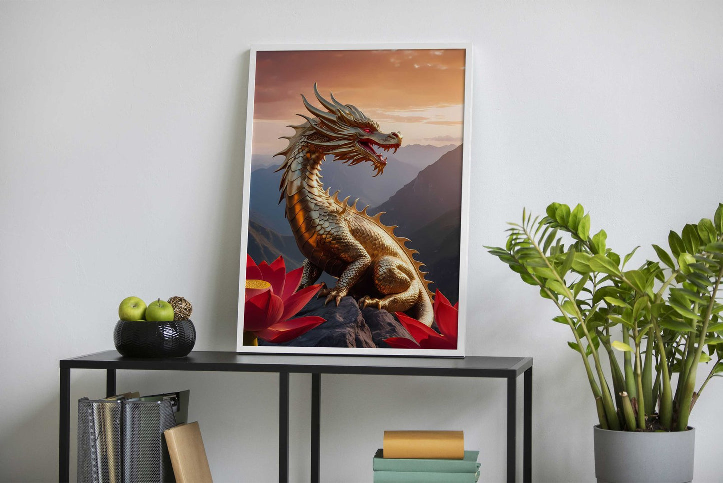 Golden Dragon 1 Asian Style Poster | Wall Art for Home & Office | High-Quality Print