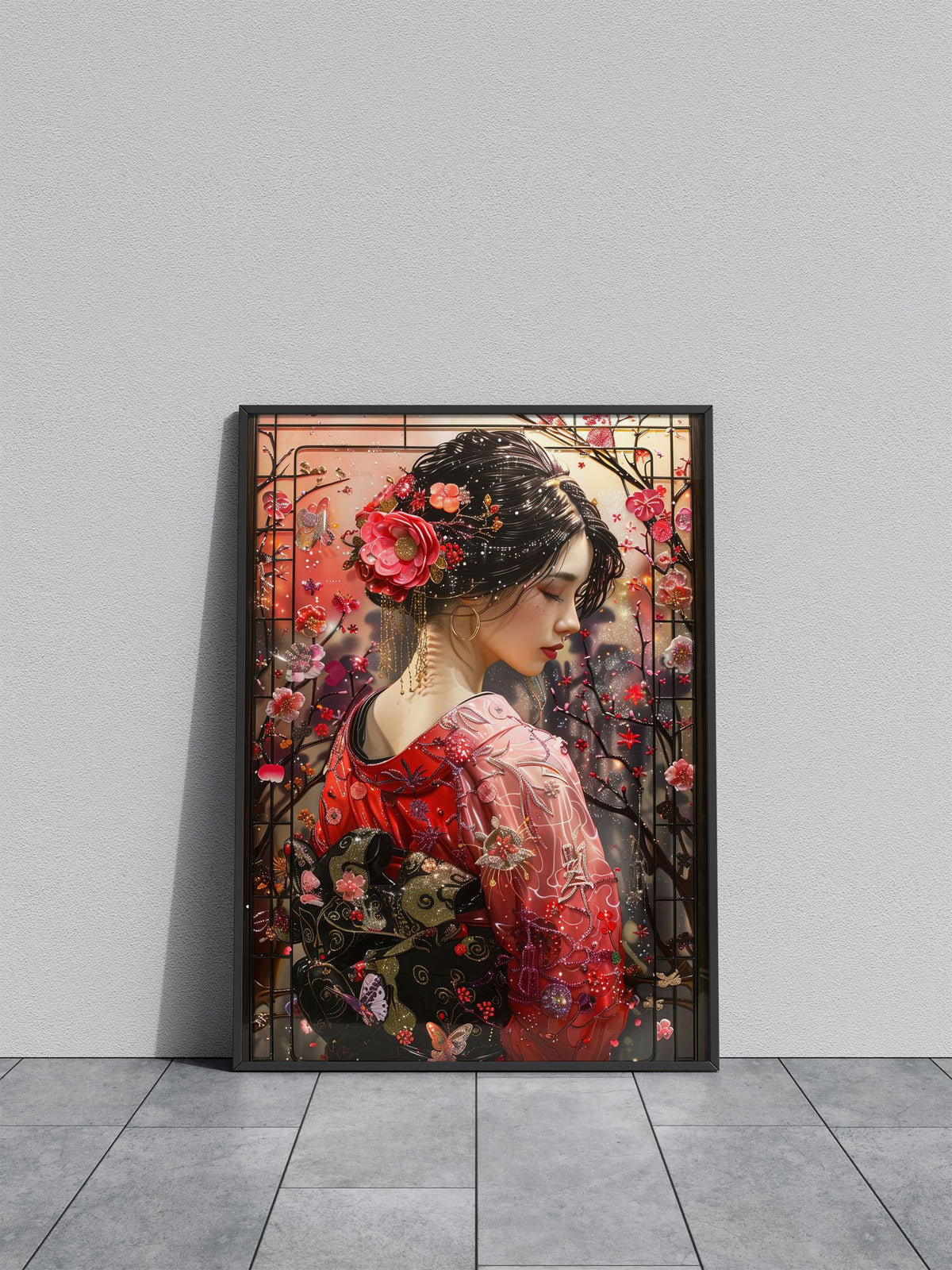 Golden Dreams Asian Style Poster | Wall Art for Home & Office | High-Quality Print - High-Quality Visual Display