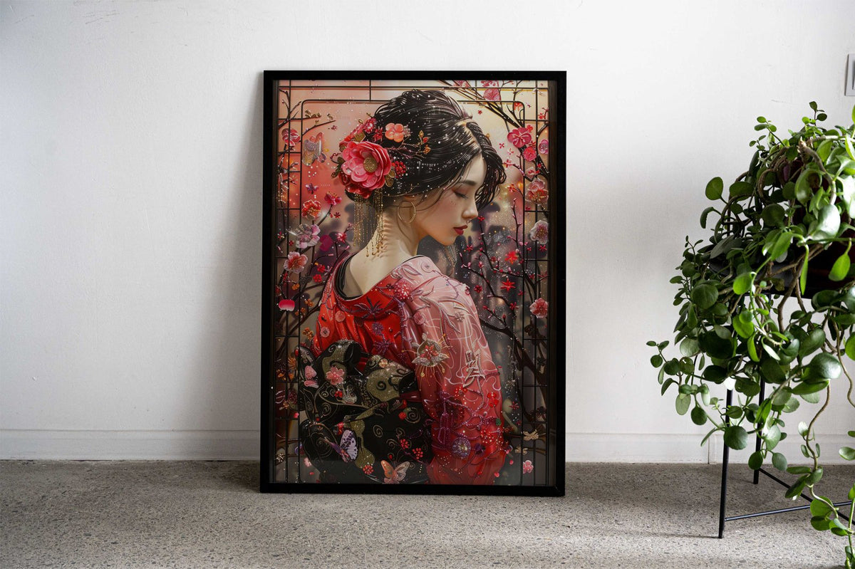 Golden Dreams Asian Style Poster | Wall Art for Home & Office | High-Quality Print - High-Quality Visual Display