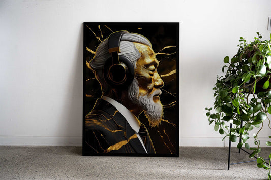 Golden Man Asian Style Poster | Wall Art for Home & Office | High-Quality Print - High-Quality Visual Display