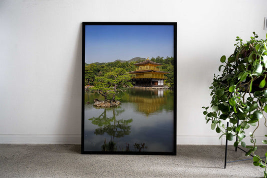 Golden Pavilion, Kyoto Asian Style Poster | Wall Art for Home & Office | High-Quality Print - High-Quality Visual Display