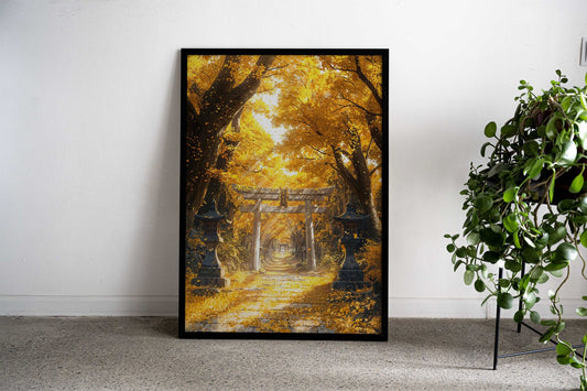 Golden Shrine of Amaterasu Asian Style Poster | Wall Art for Home & Office | High-Quality Print - High-Quality Visual Display