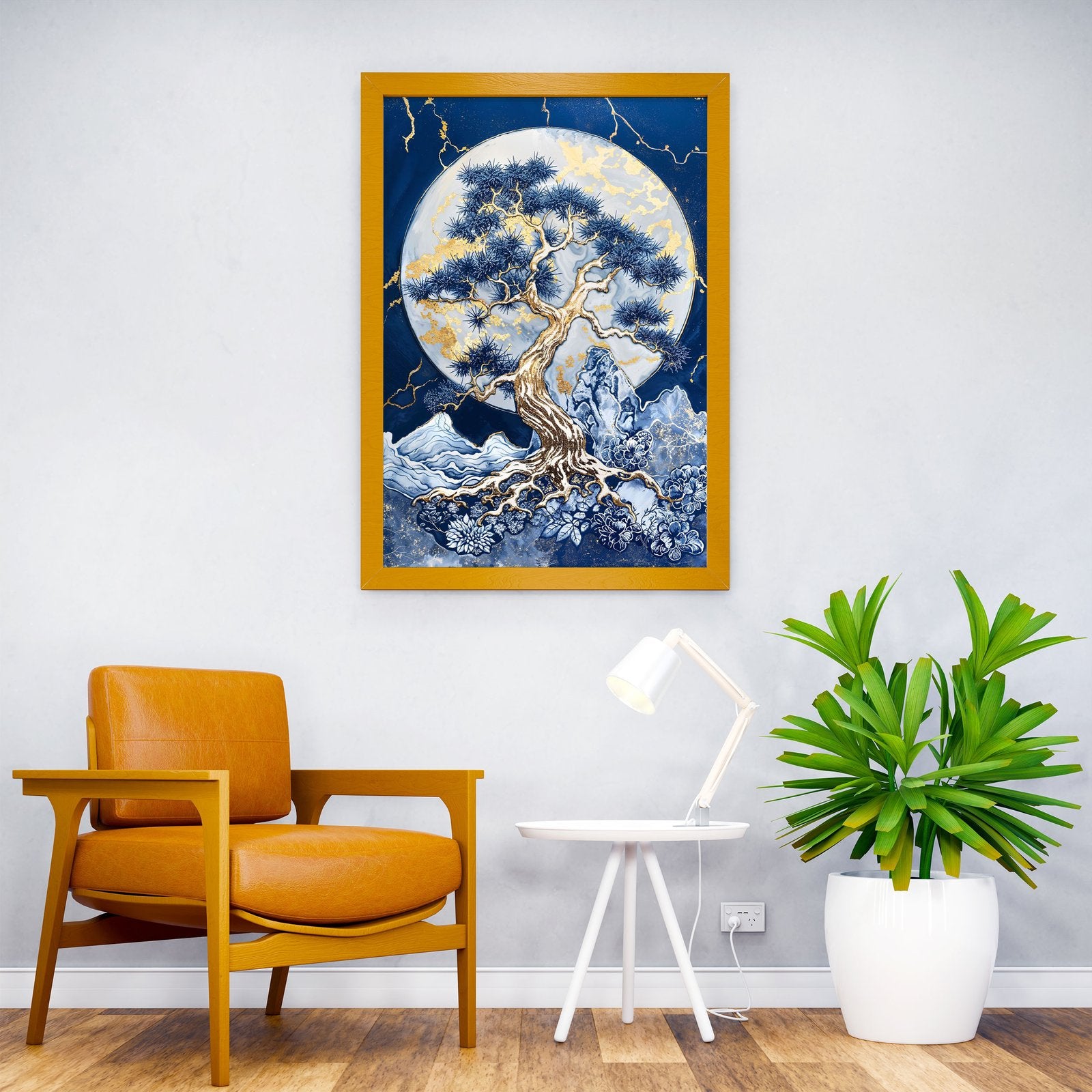 Golden Tree of the Moon Asian Style Poster | Wall Art for Home & Office | High-Quality Print - High-Quality Visual Display