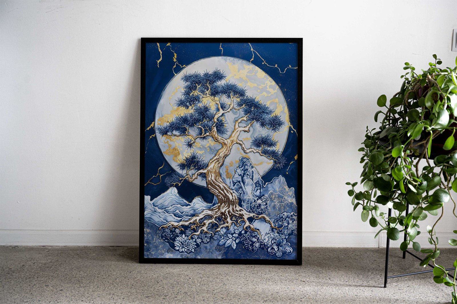 Golden Tree of the Moon Asian Style Poster | Wall Art for Home & Office | High-Quality Print - High-Quality Visual Display