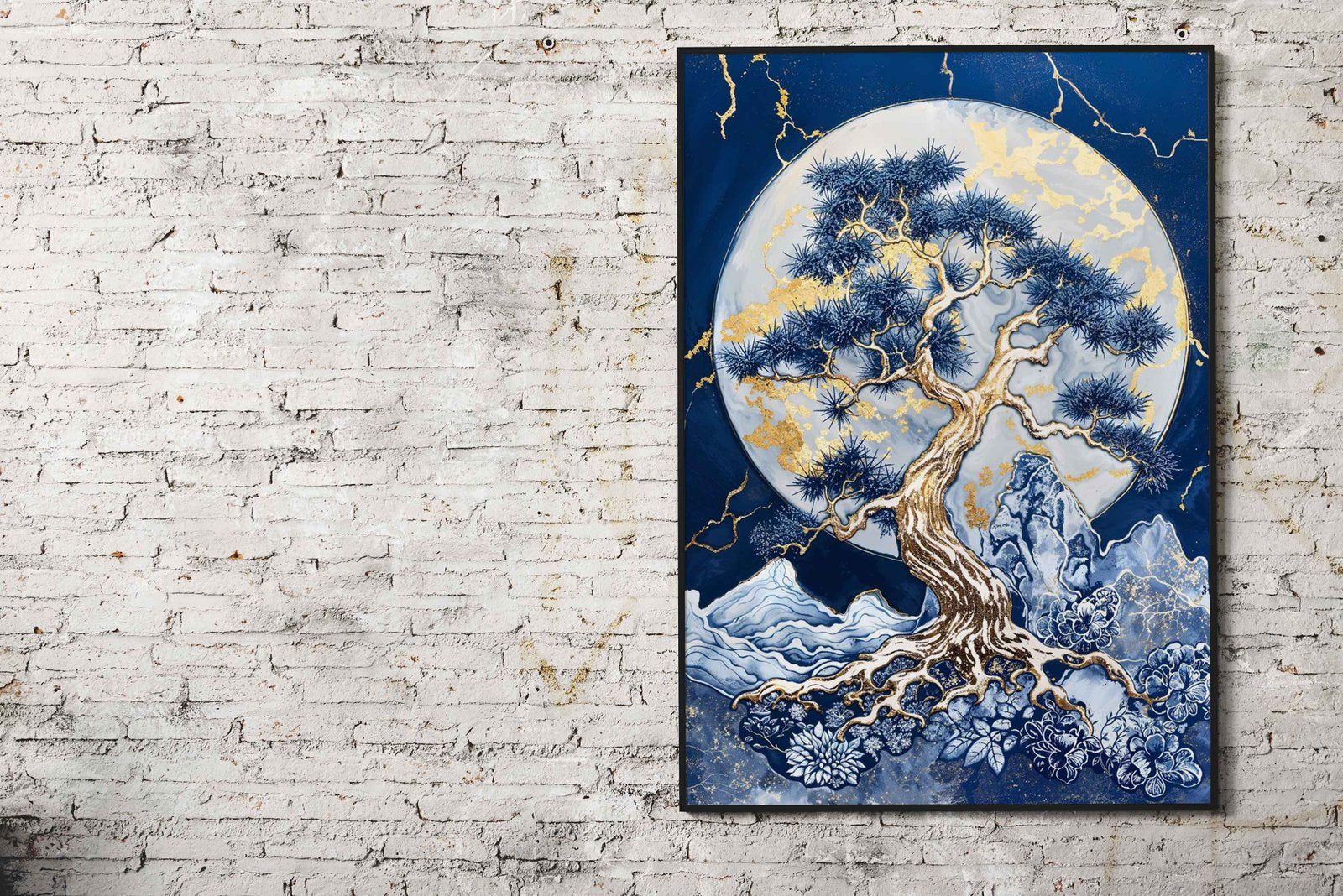 Golden Tree of the Moon Asian Style Poster | Wall Art for Home & Office | High-Quality Print - High-Quality Visual Display