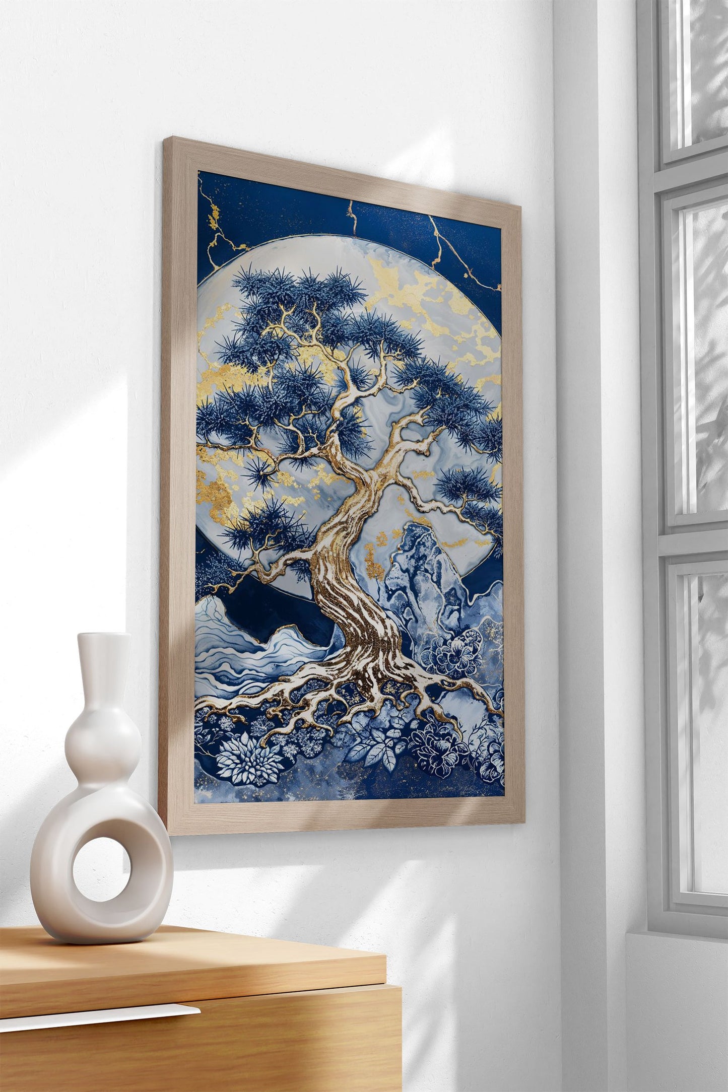 Golden Tree of the Moon Asian Style Poster | Wall Art for Home & Office | High-Quality Print - High-Quality Visual Display