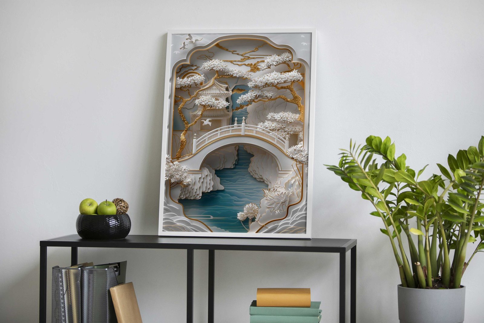 Golden View Asian Style Poster | Wall Art for Home & Office | High-Quality Print - High-Quality Visual Display