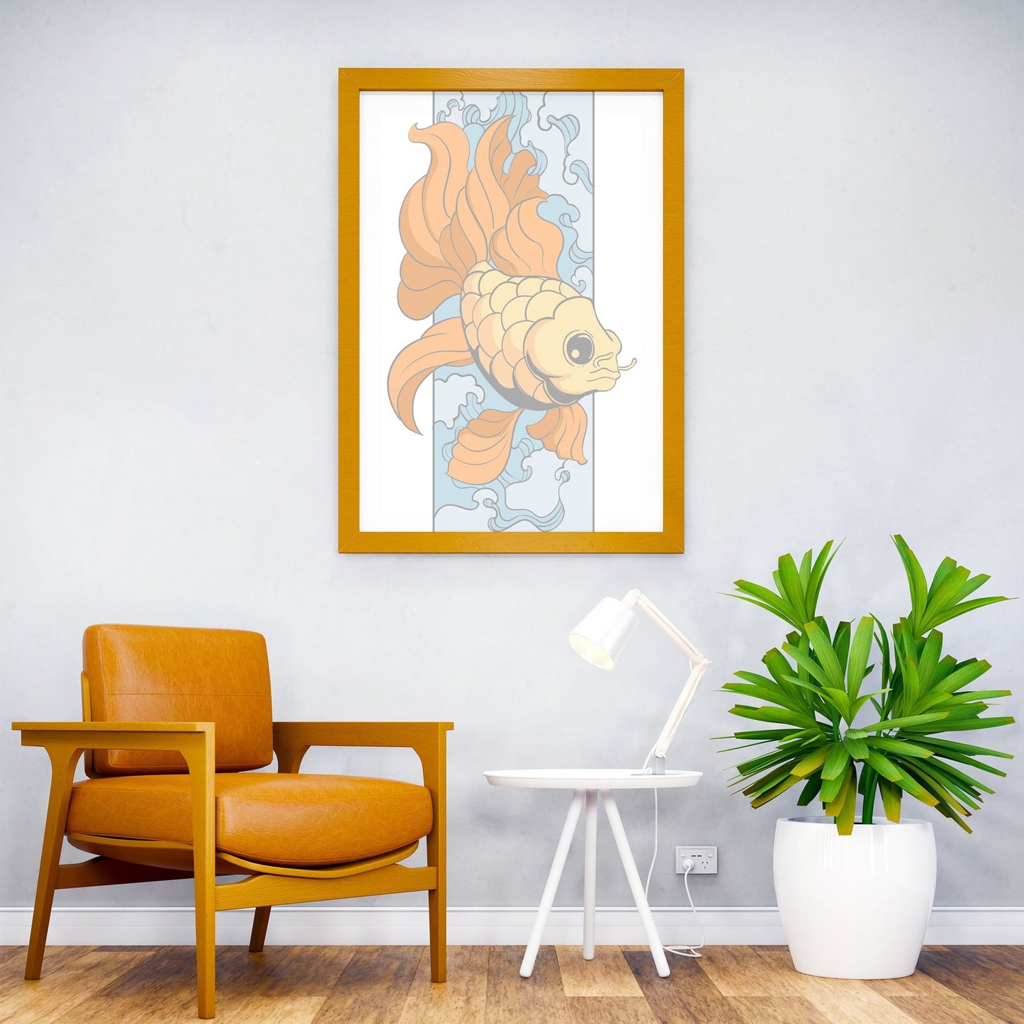 Goldfish Asian Style Poster | Wall Art for Home & Office | High-Quality Print - High-Quality Visual Display