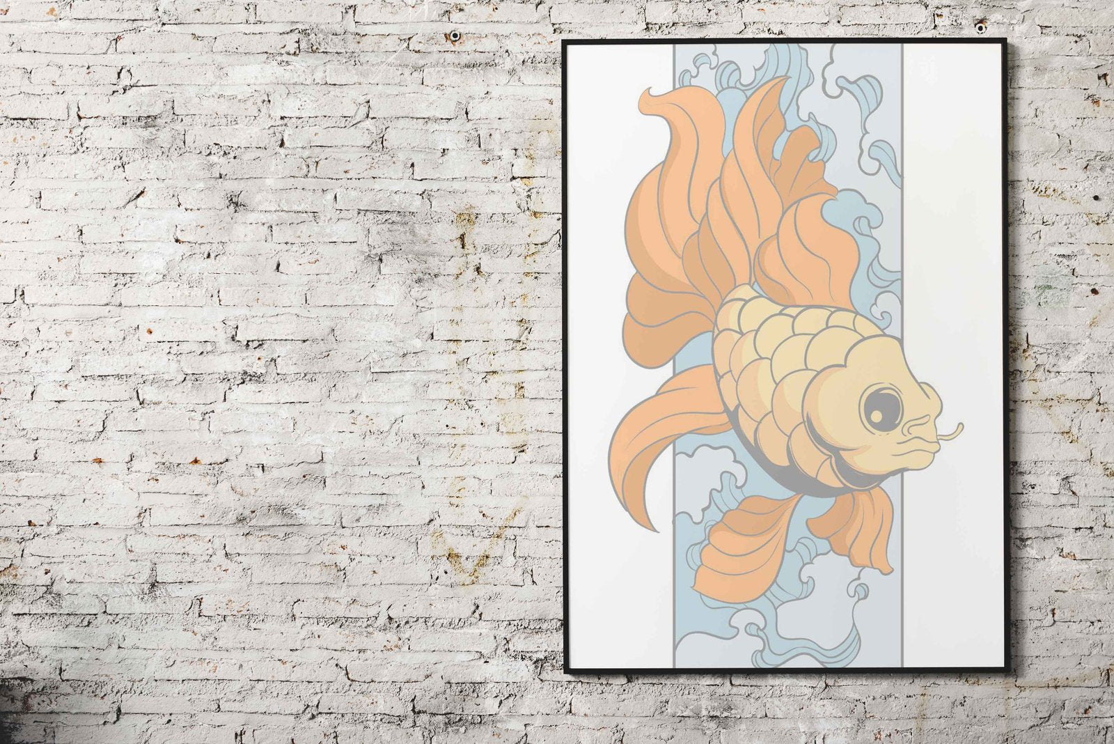 Goldfish Asian Style Poster | Wall Art for Home & Office | High-Quality Print - High-Quality Visual Display