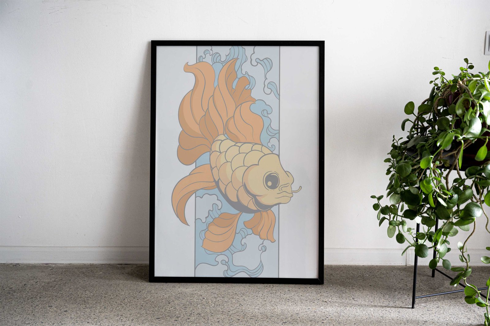 Goldfish Asian Style Poster | Wall Art for Home & Office | High-Quality Print - High-Quality Visual Display