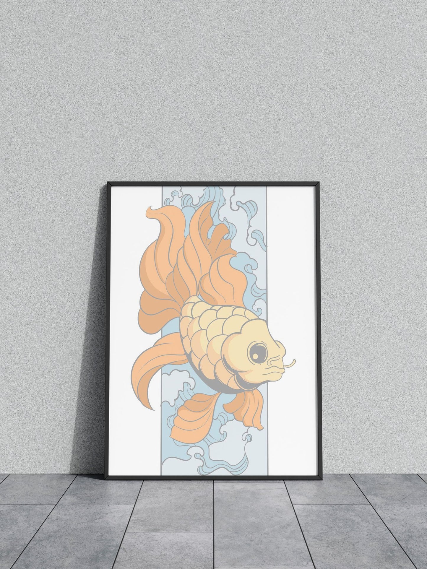 Goldfish Asian Style Poster | Wall Art for Home & Office | High-Quality Print - High-Quality Visual Display