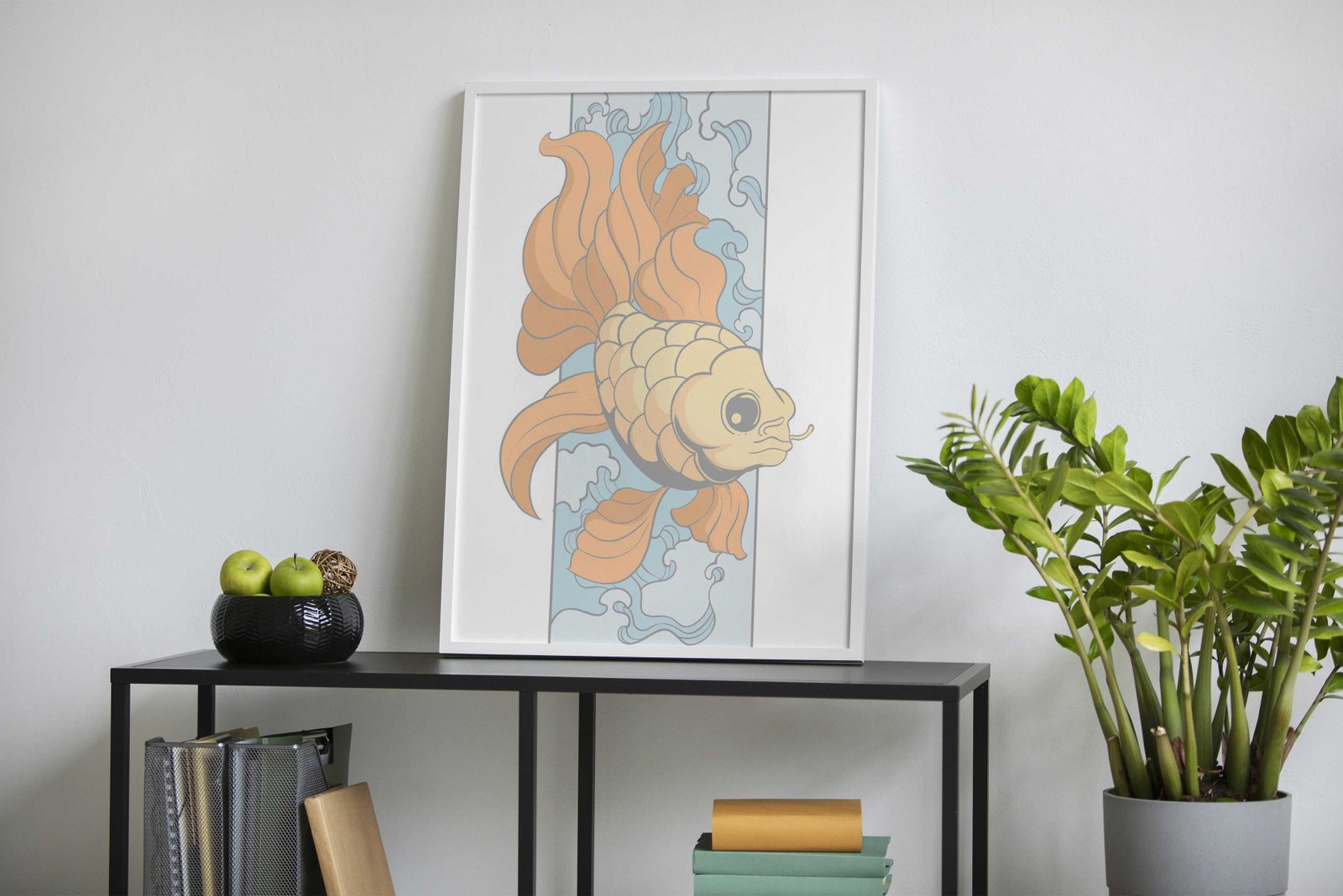 Goldfish Asian Style Poster | Wall Art for Home & Office | High-Quality Print - High-Quality Visual Display