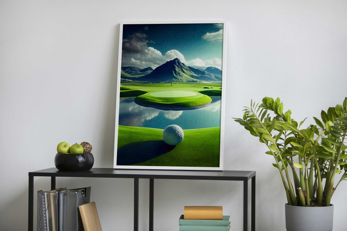 Golf Course Landscape Asian Style Poster | Wall Art for Home & Office | High-Quality Print - High-Quality Visual Display
