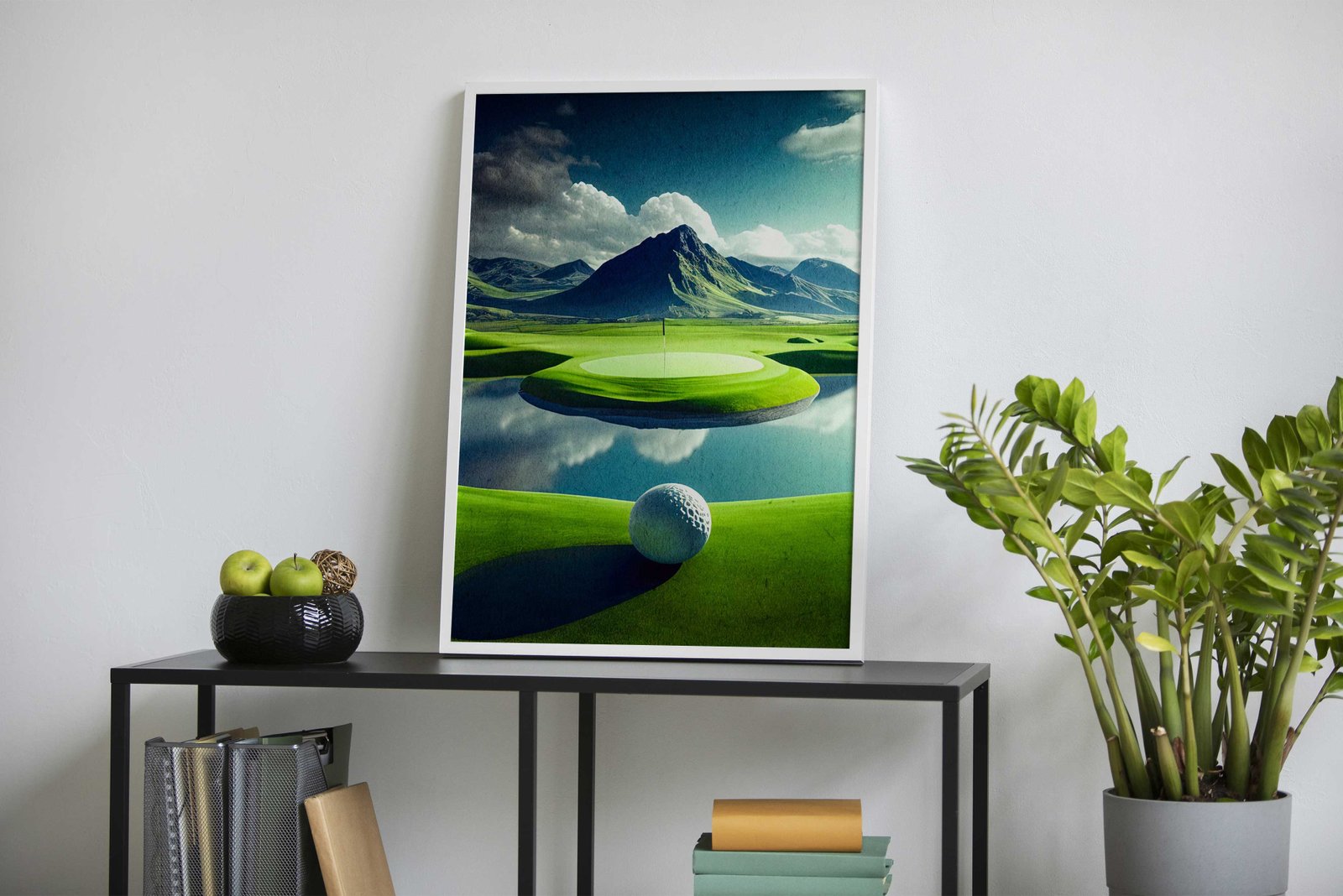 Golf Course Landscape Asian Style Poster | Wall Art for Home & Office | High-Quality Print - High-Quality Visual Display