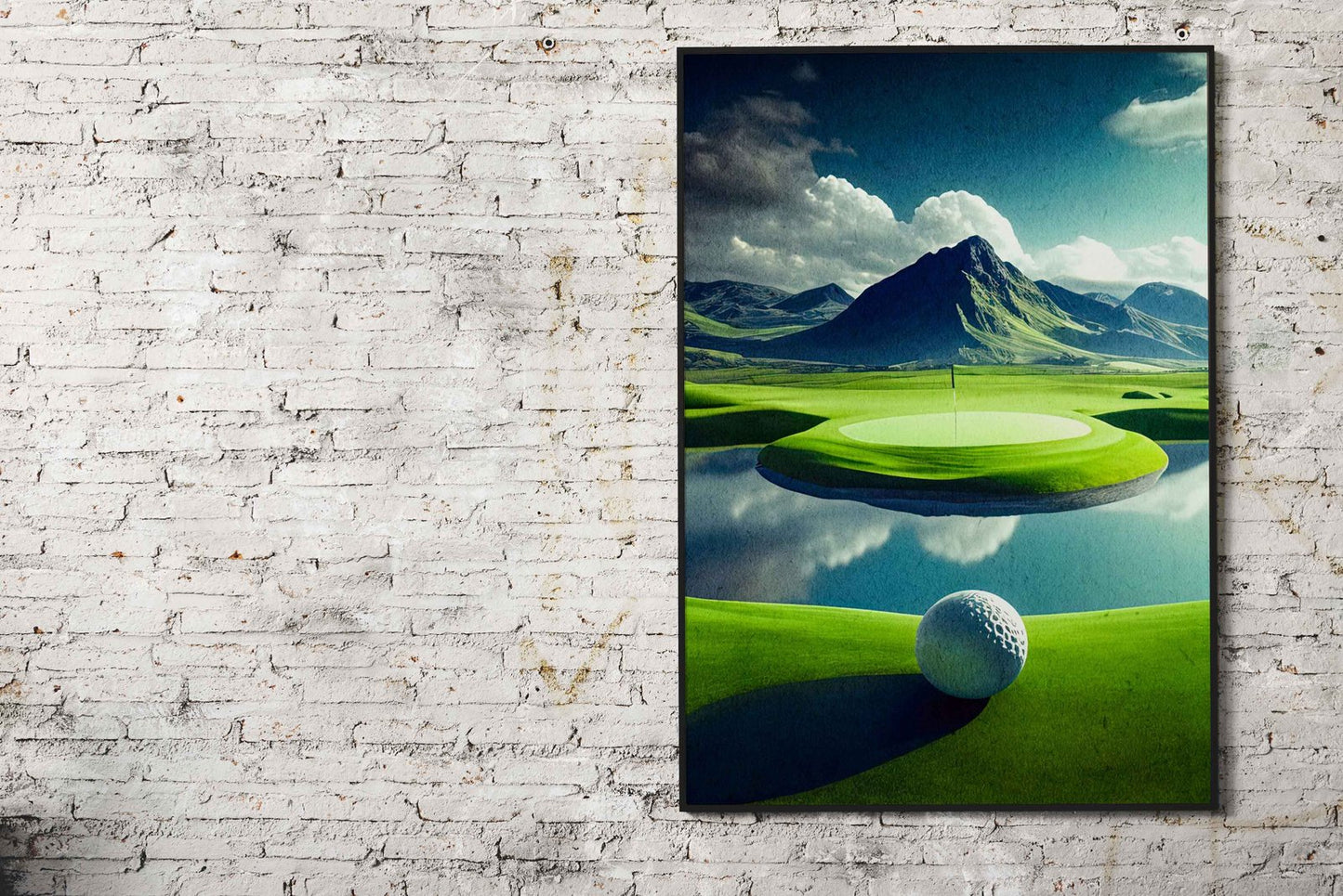 Golf Course Landscape Asian Style Poster | Wall Art for Home & Office | High-Quality Print - High-Quality Visual Display