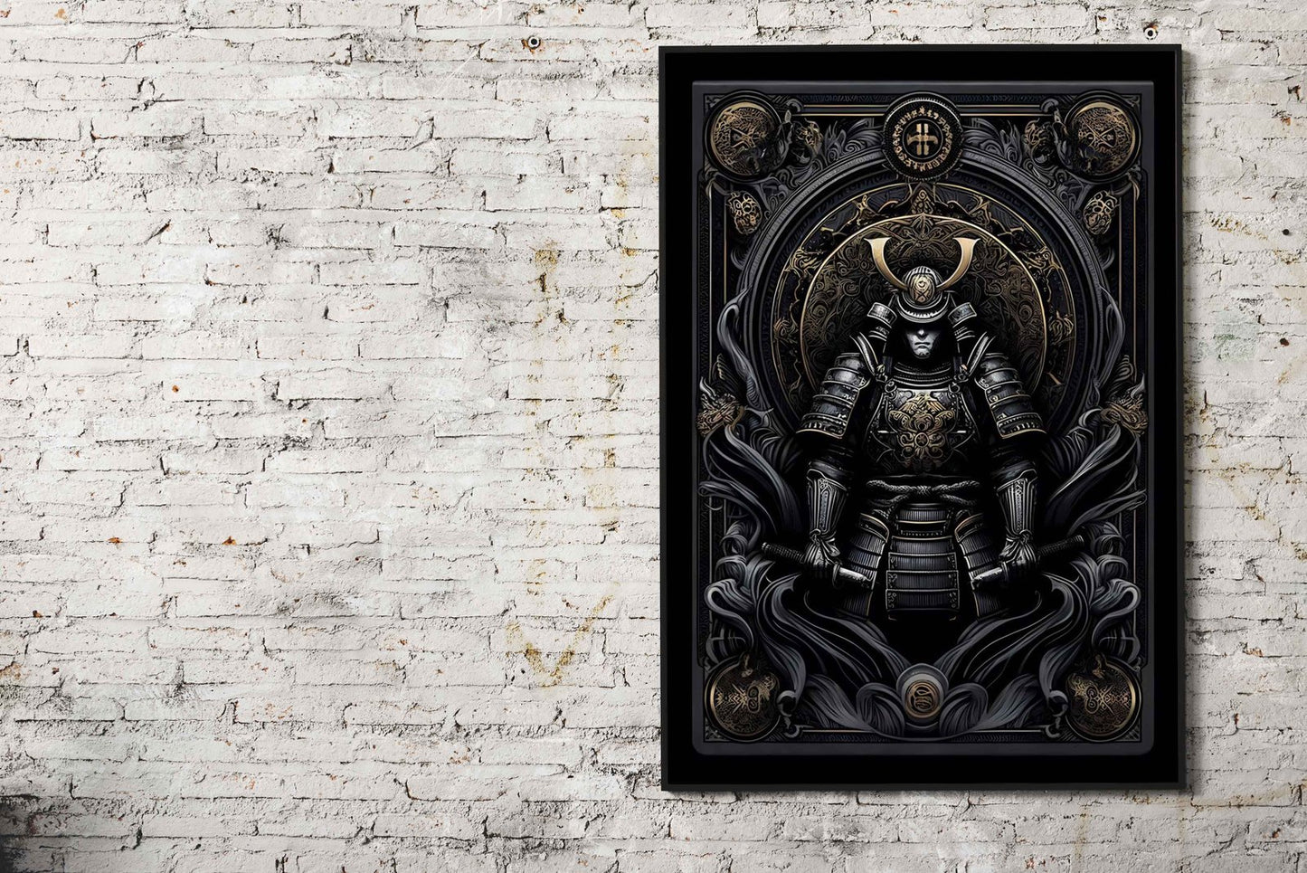 Gothic Samurai Mural Asian Style Poster | Wall Art for Home & Office | High-Quality Print - High-Quality Visual Display