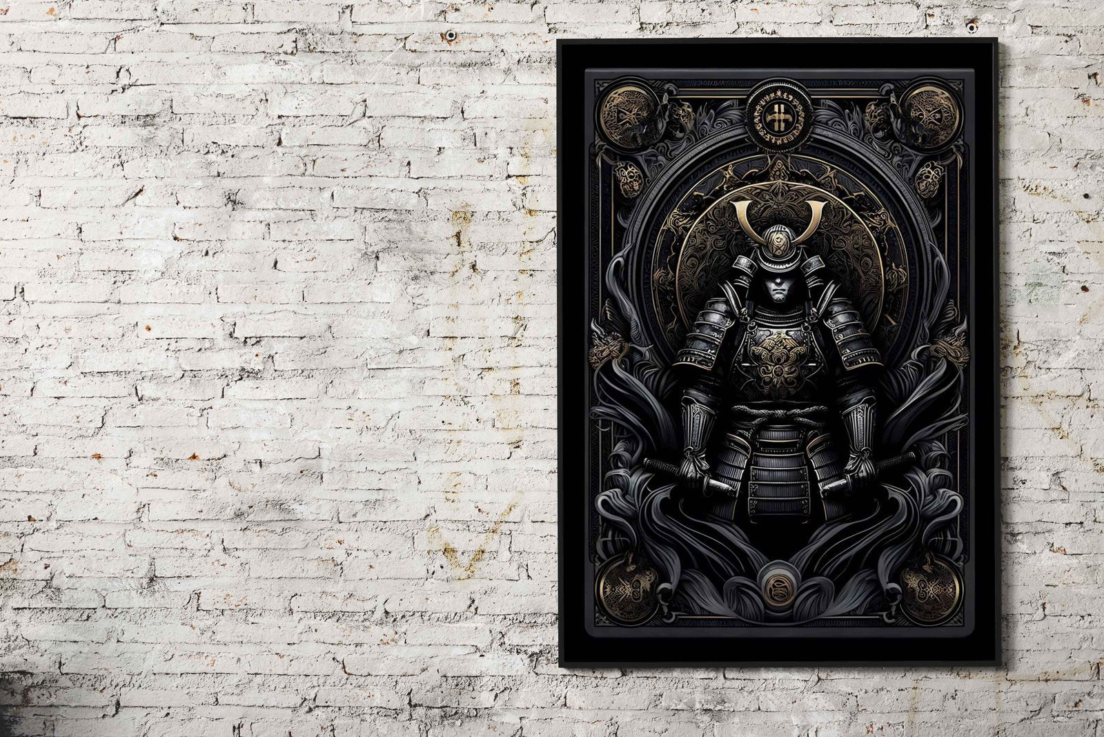 Gothic Samurai Mural Asian Style Poster | Wall Art for Home & Office | High-Quality Print - High-Quality Visual Display