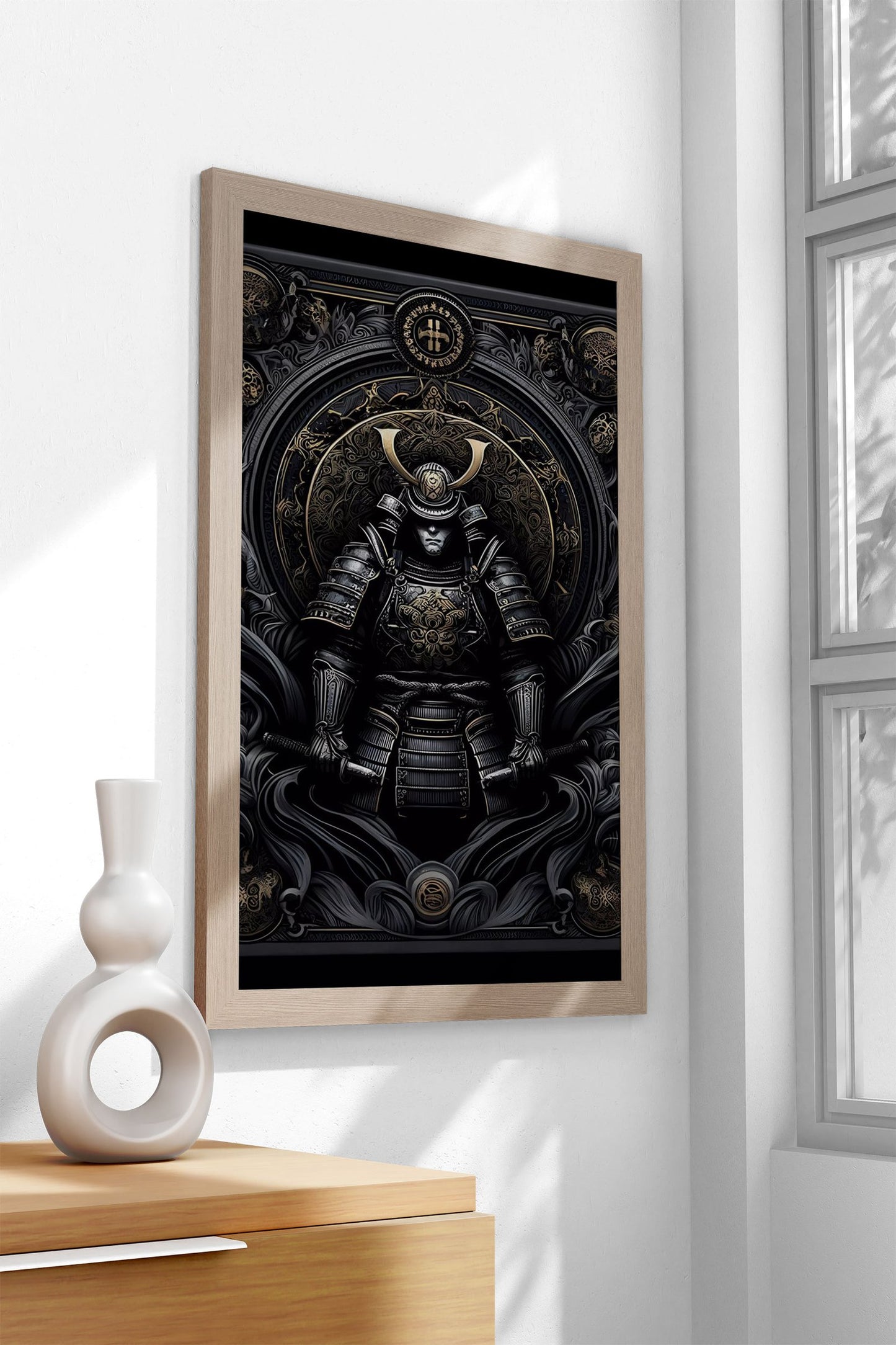 Gothic Samurai Mural Asian Style Poster | Wall Art for Home & Office | High-Quality Print - High-Quality Visual Display