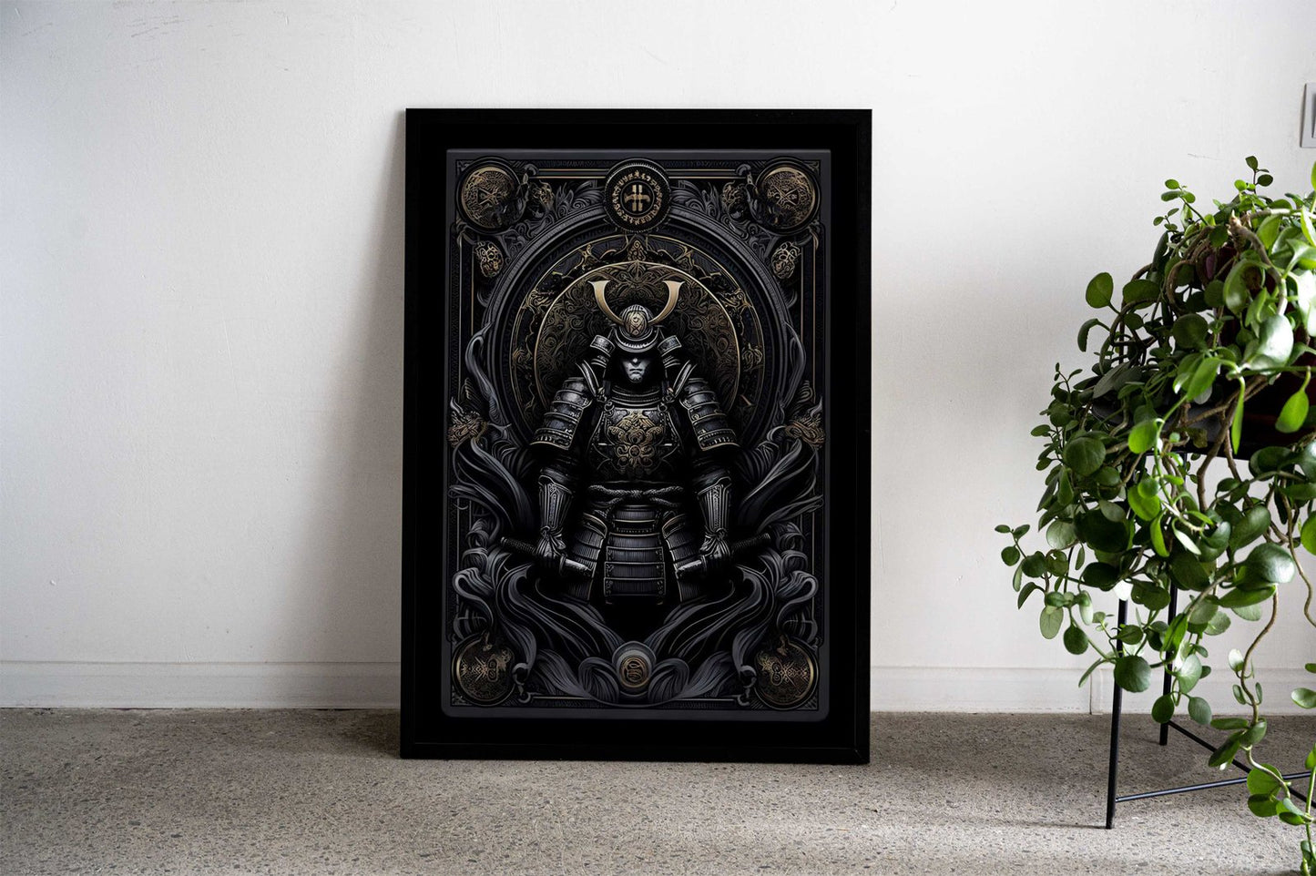 Gothic Samurai Mural Asian Style Poster | Wall Art for Home & Office | High-Quality Print - High-Quality Visual Display