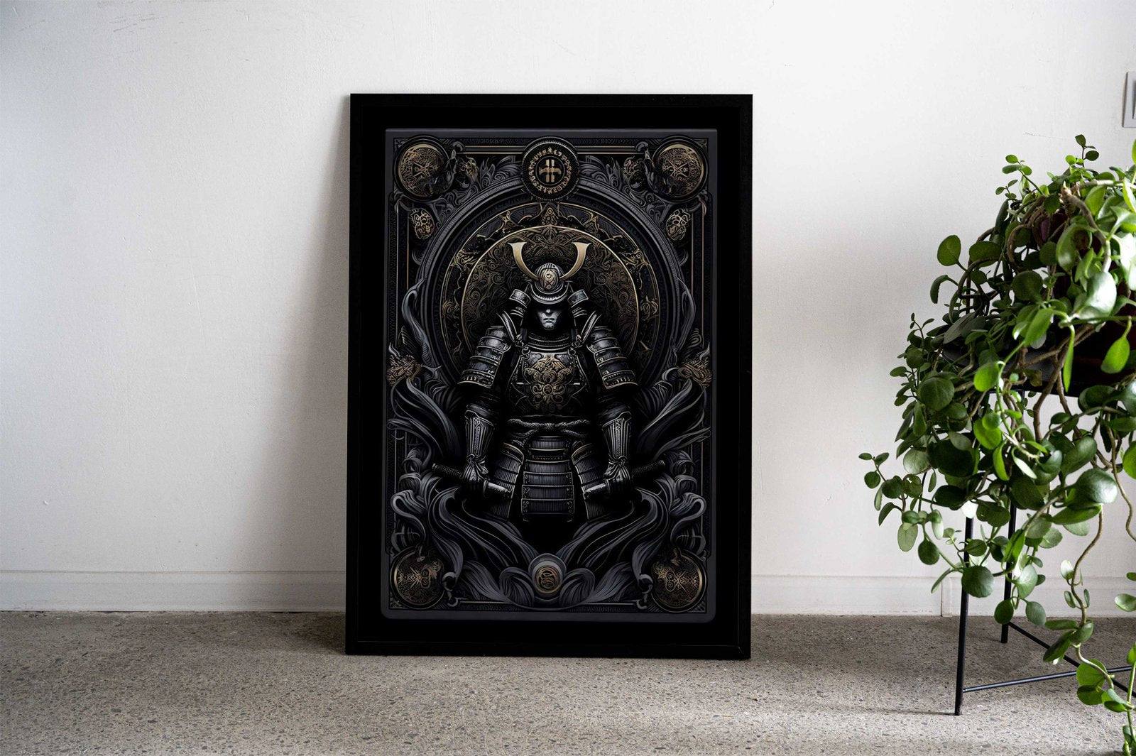 Gothic Samurai Mural Asian Style Poster | Wall Art for Home & Office | High-Quality Print - High-Quality Visual Display