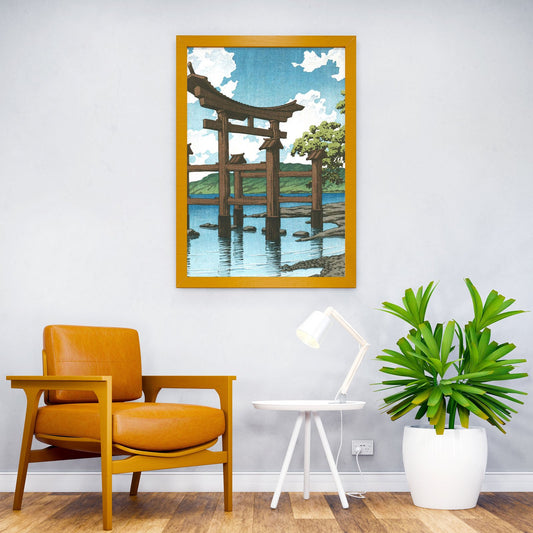Gozanoishi Shrine Torii Asian Style Poster | Wall Art for Home & Office | High-Quality Print - High-Quality Visual Display