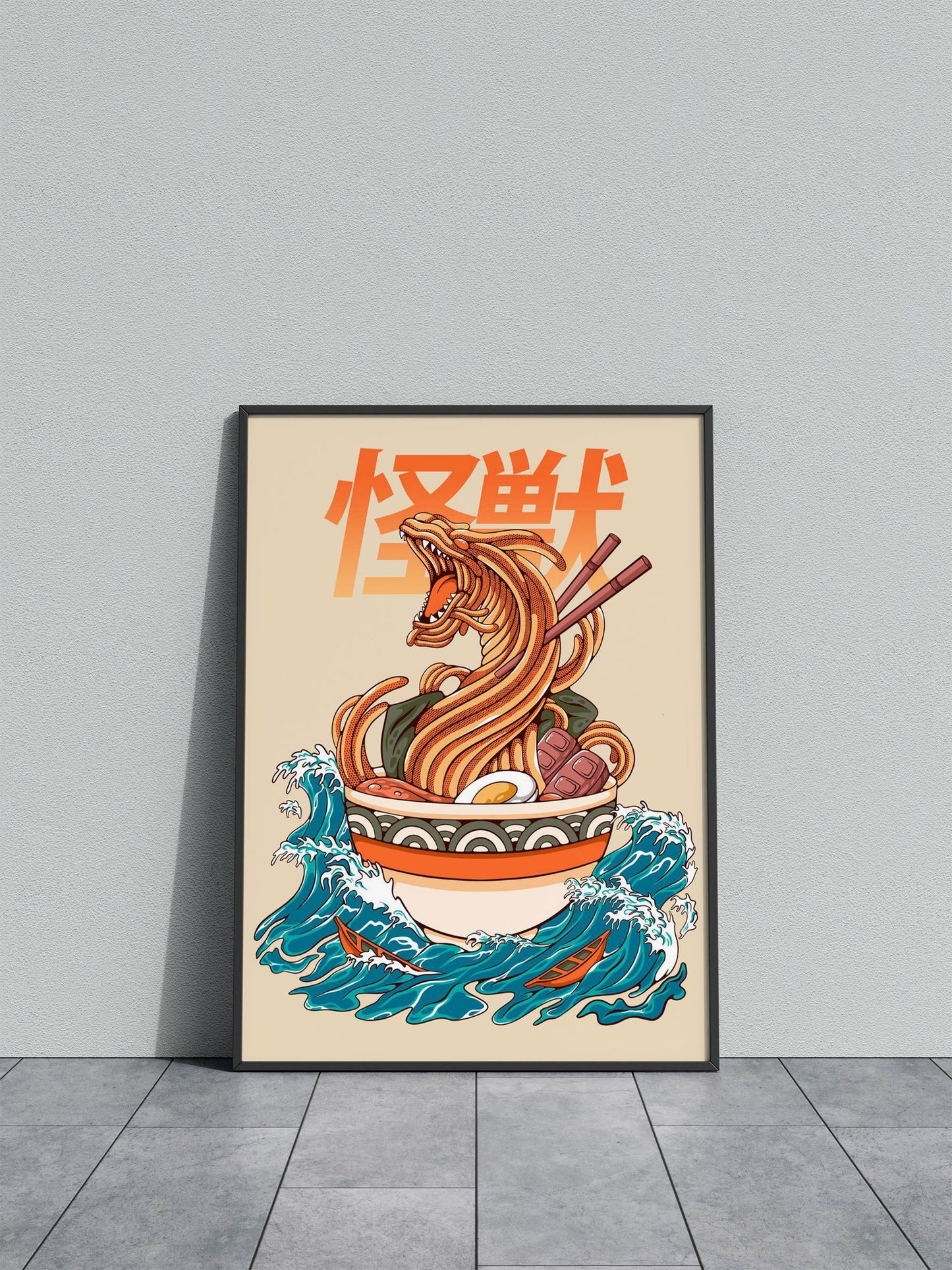 Great Ramen Dragon Asian Style Poster | Wall Art for Home & Office | High-Quality Print - High-Quality Visual Display