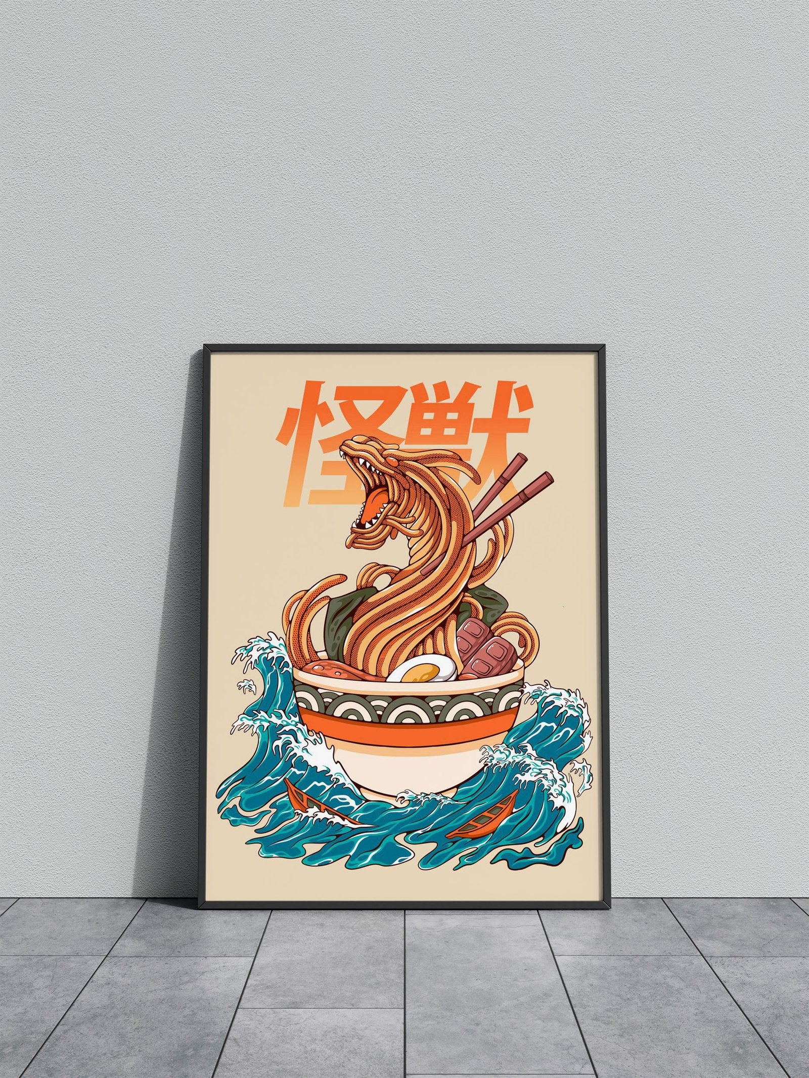 Great Ramen Dragon Asian Style Poster | Wall Art for Home & Office | High-Quality Print - High-Quality Visual Display