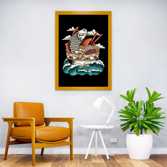 Great Ramen Wave Asian Style Poster | Wall Art for Home & Office | High-Quality Print - High-Quality Visual Display