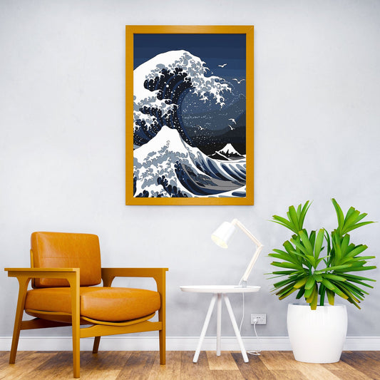 Great Wave Japan Asian Style Poster | Wall Art for Home & Office | High-Quality Print - High-Quality Visual Display
