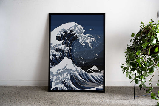 Great Wave Japan Asian Style Poster | Wall Art for Home & Office | High-Quality Print - High-Quality Visual Display