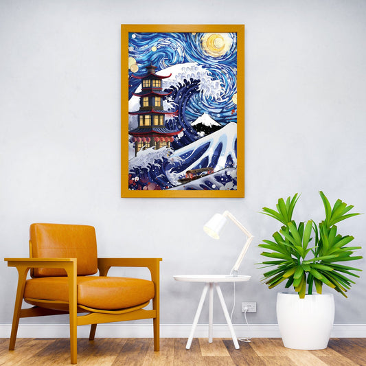 Great Wave Japanese Asian Style Poster | Wall Art for Home & Office | High-Quality Print - High-Quality Visual Display