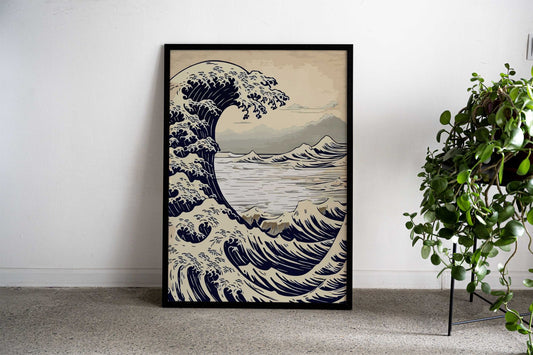 Great Wave Off Kanagawa 1 Asian Style Poster | Wall Art for Home & Office | High-Quality Print - High-Quality Visual Display
