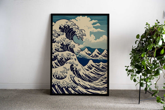 Great Wave Off Kanagawa 3 Asian Style Poster | Wall Art for Home & Office | High-Quality Print - High-Quality Visual Display