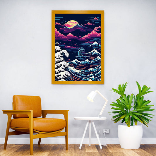 Great Wave Off Kanagawa 5 Asian Style Poster | Wall Art for Home & Office | High-Quality Print - High-Quality Visual Display