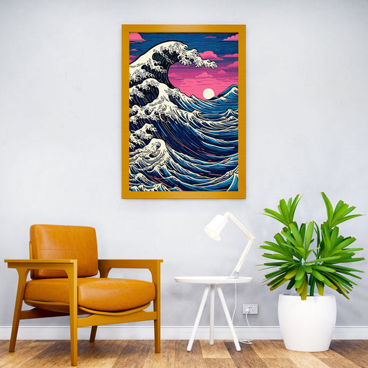Great Wave Off Kanagawa 6 Asian Style Poster | Wall Art for Home & Office | High-Quality Print - High-Quality Visual Display