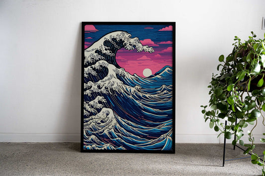 Great Wave Off Kanagawa 6 Asian Style Poster | Wall Art for Home & Office | High-Quality Print - High-Quality Visual Display