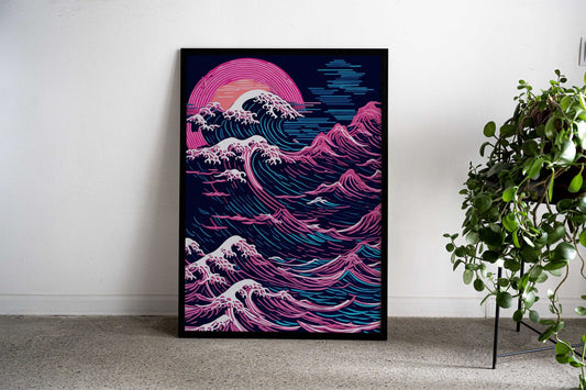 Great Wave Off Kanagawa 7 Asian Style Poster | Wall Art for Home & Office | High-Quality Print - High-Quality Visual Display