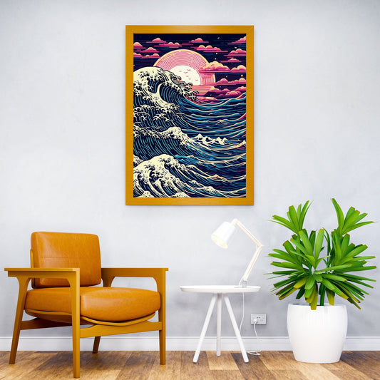 Great Wave Off Kanagawa 8 Asian Style Poster | Wall Art for Home & Office | High-Quality Print - High-Quality Visual Display